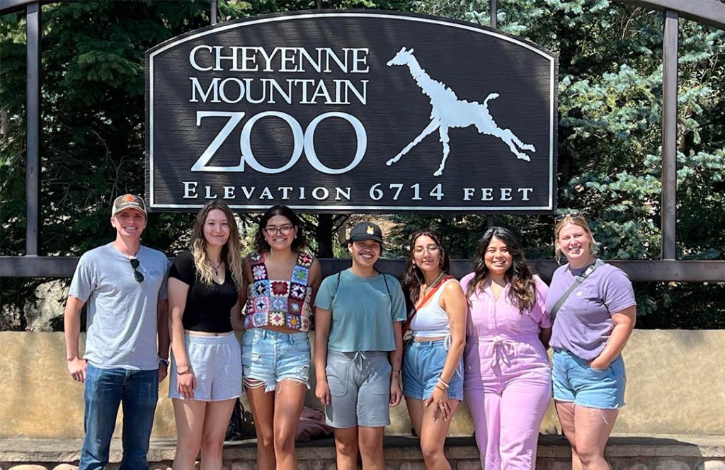 Students at the Cheyenne Mountain Zoo